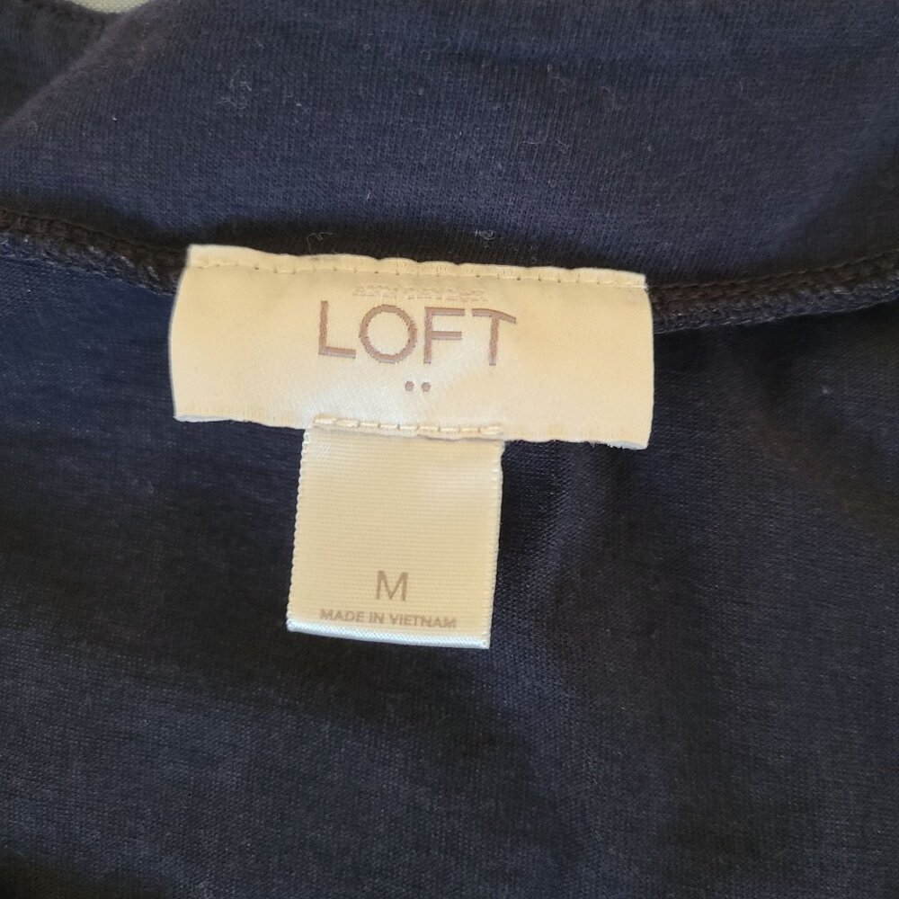 Loft Womens Sleeveless Striped Dress Medium Cotton & Spandex Summer Light Weight - Picture 3 of 7